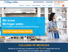 Tablet Screenshot of culliganmichigan.com
